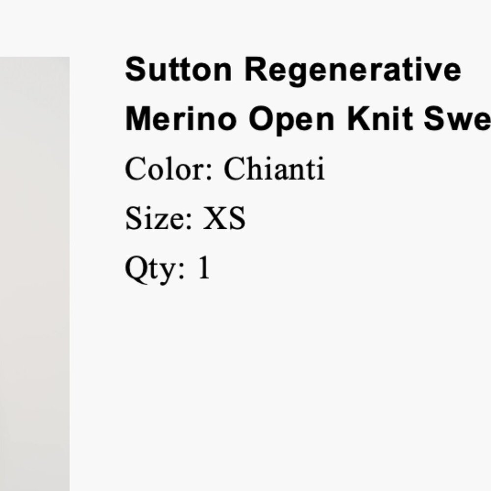 Reformation Sutton Regenerative Merino Open Knit Sweater - Picture 4 of 5